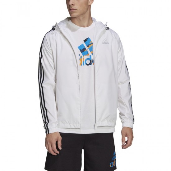 ADIDAS Essentials 3-Stripes Woven Windbreaker